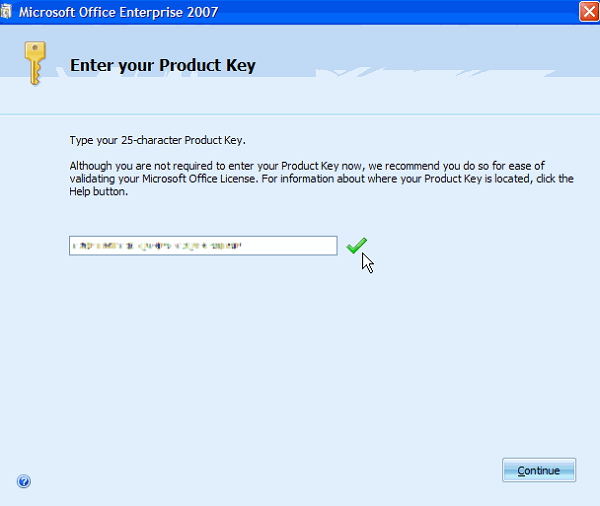 Free Microsoft Office 2007 Product Key