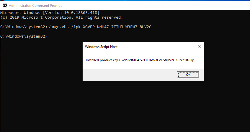 windows 10 pro ugrade key