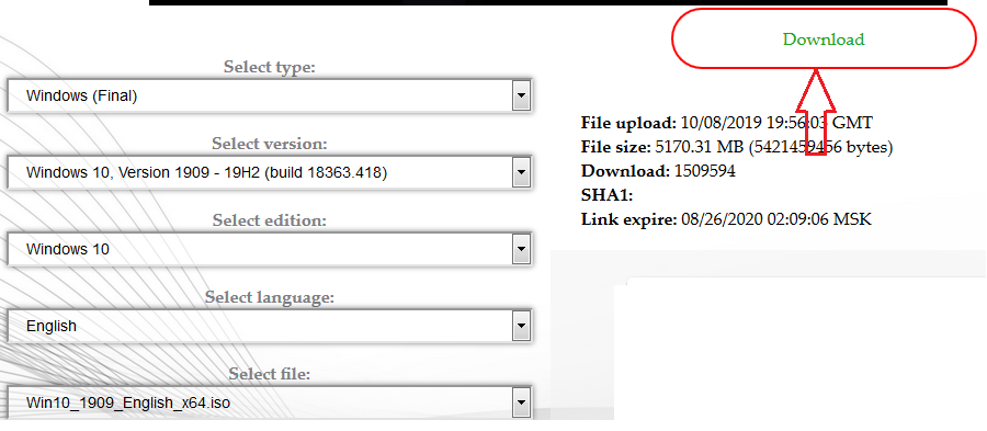 how big is the windows pro iso