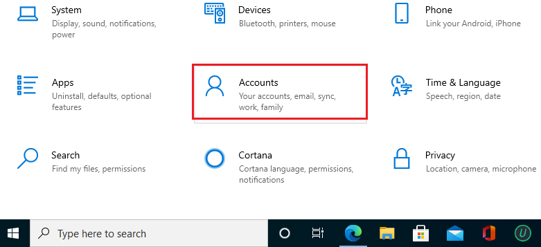 account Windows 10