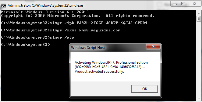 windows 7 pro mak key